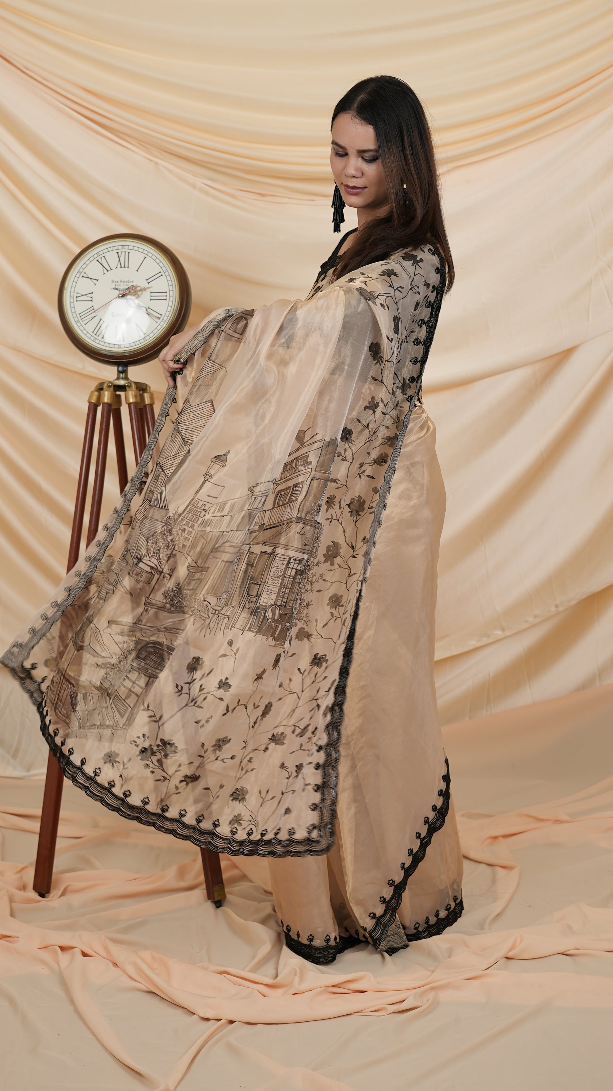 The Parisian Twilight Sari