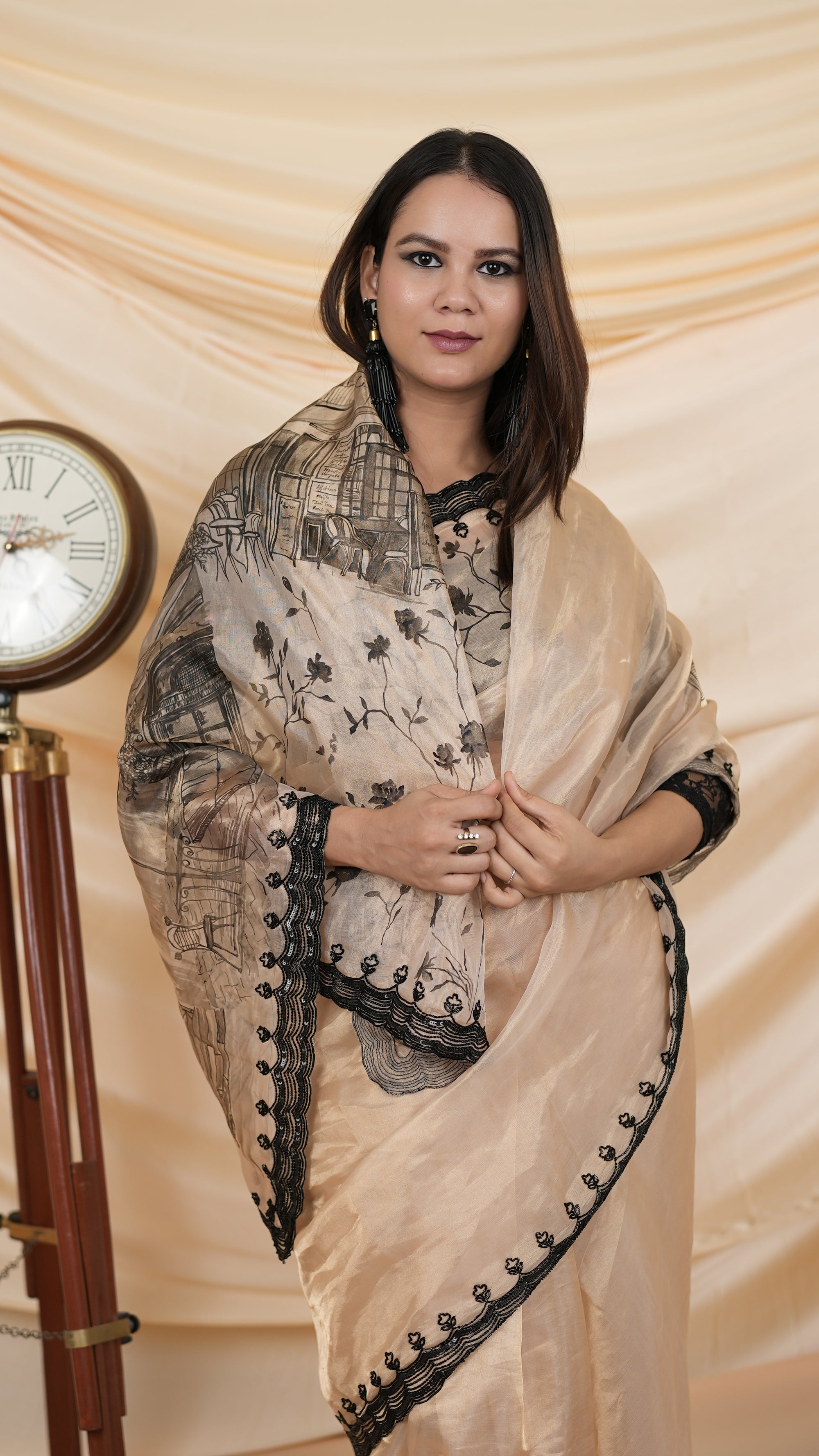 The Parisian Twilight Sari