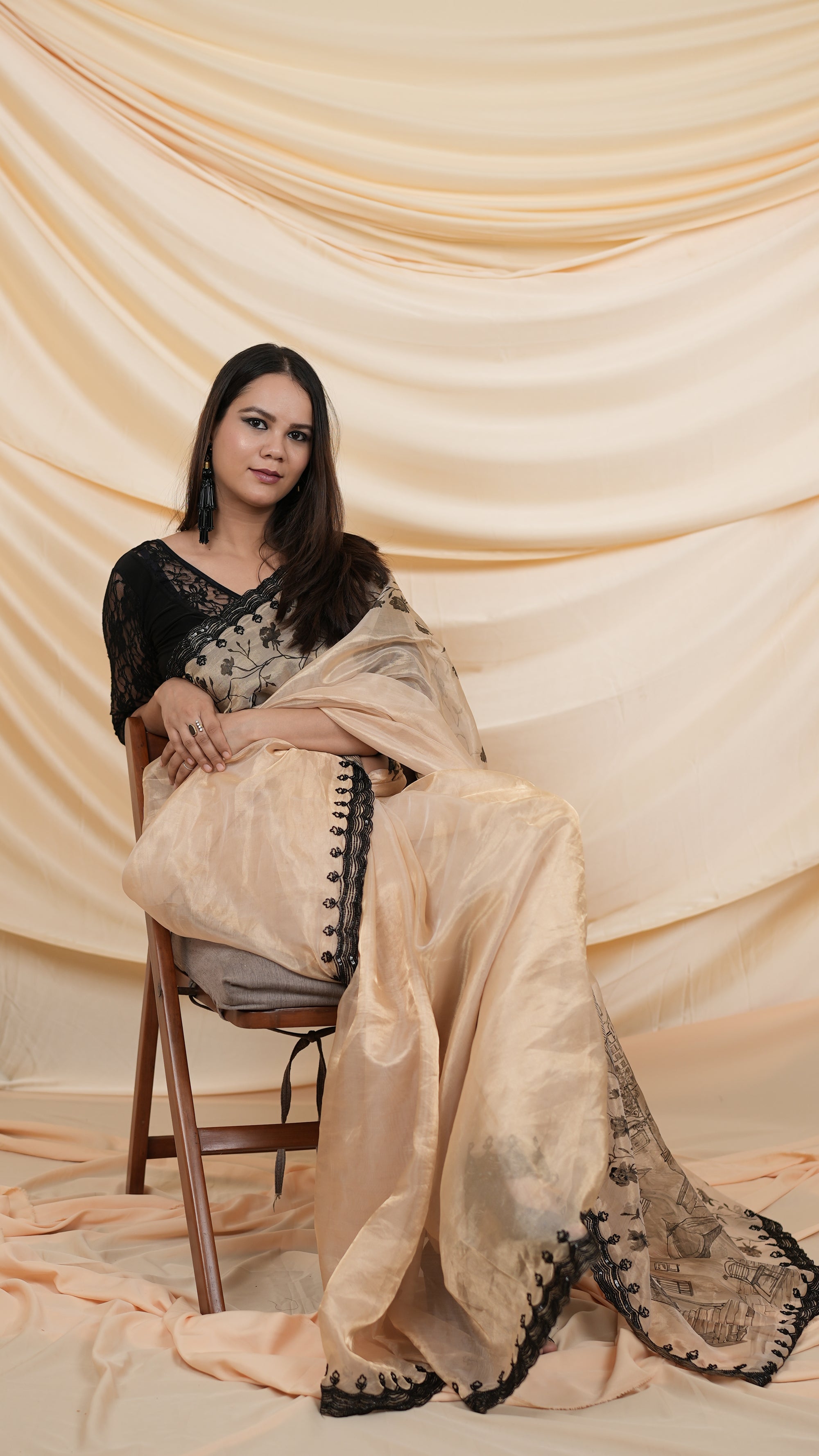 The Parisian Twilight Sari