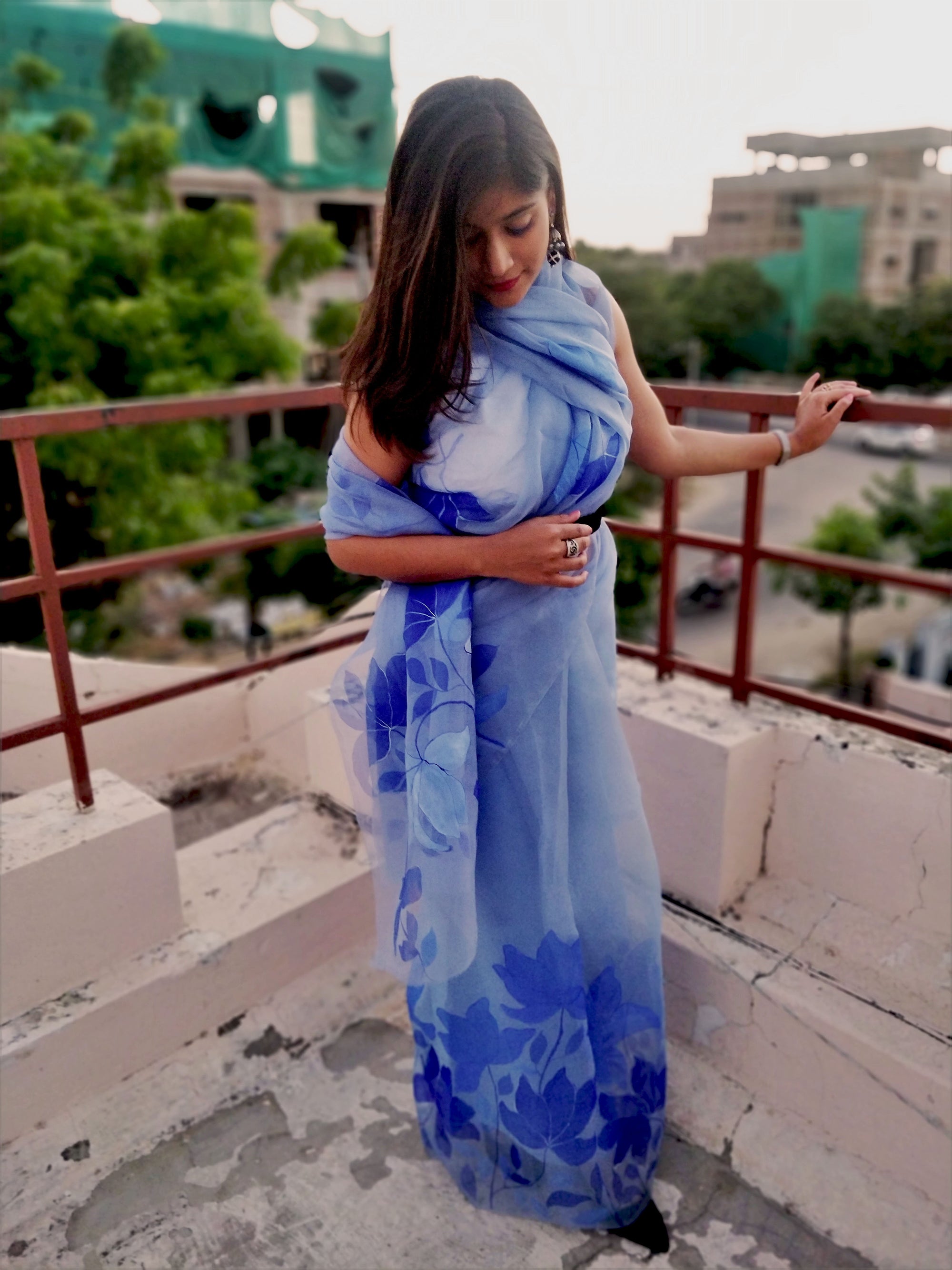 The Magnolia Organza Silk Saree