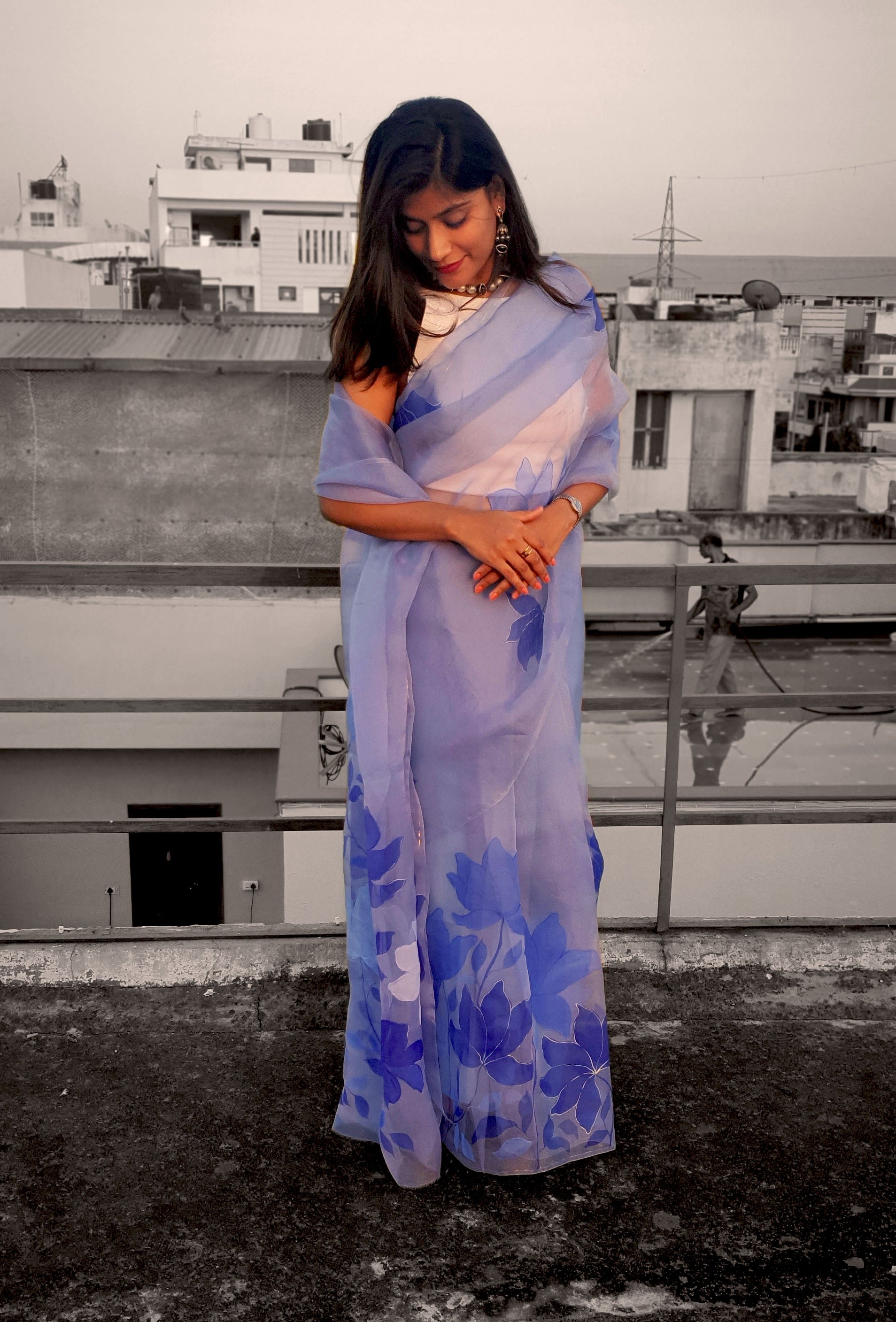 The Magnolia Organza Silk Saree