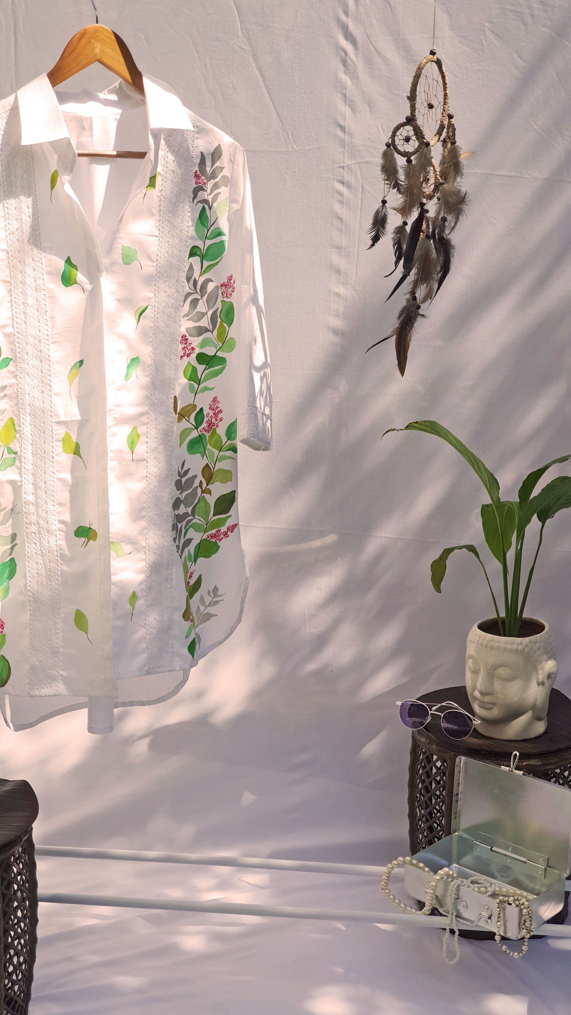 The Leaf Motif Shrug