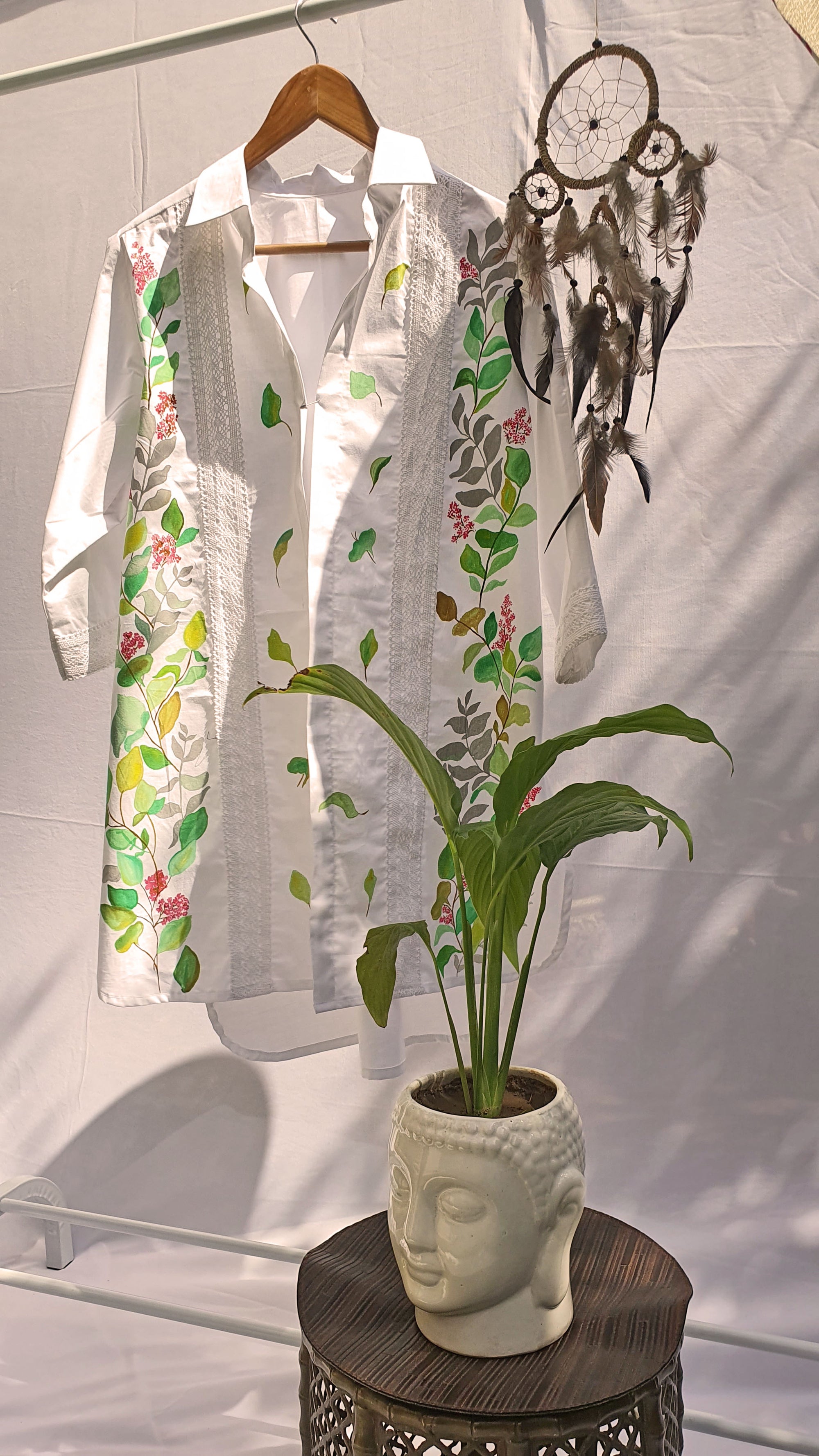 The Leaf Motif Shrug