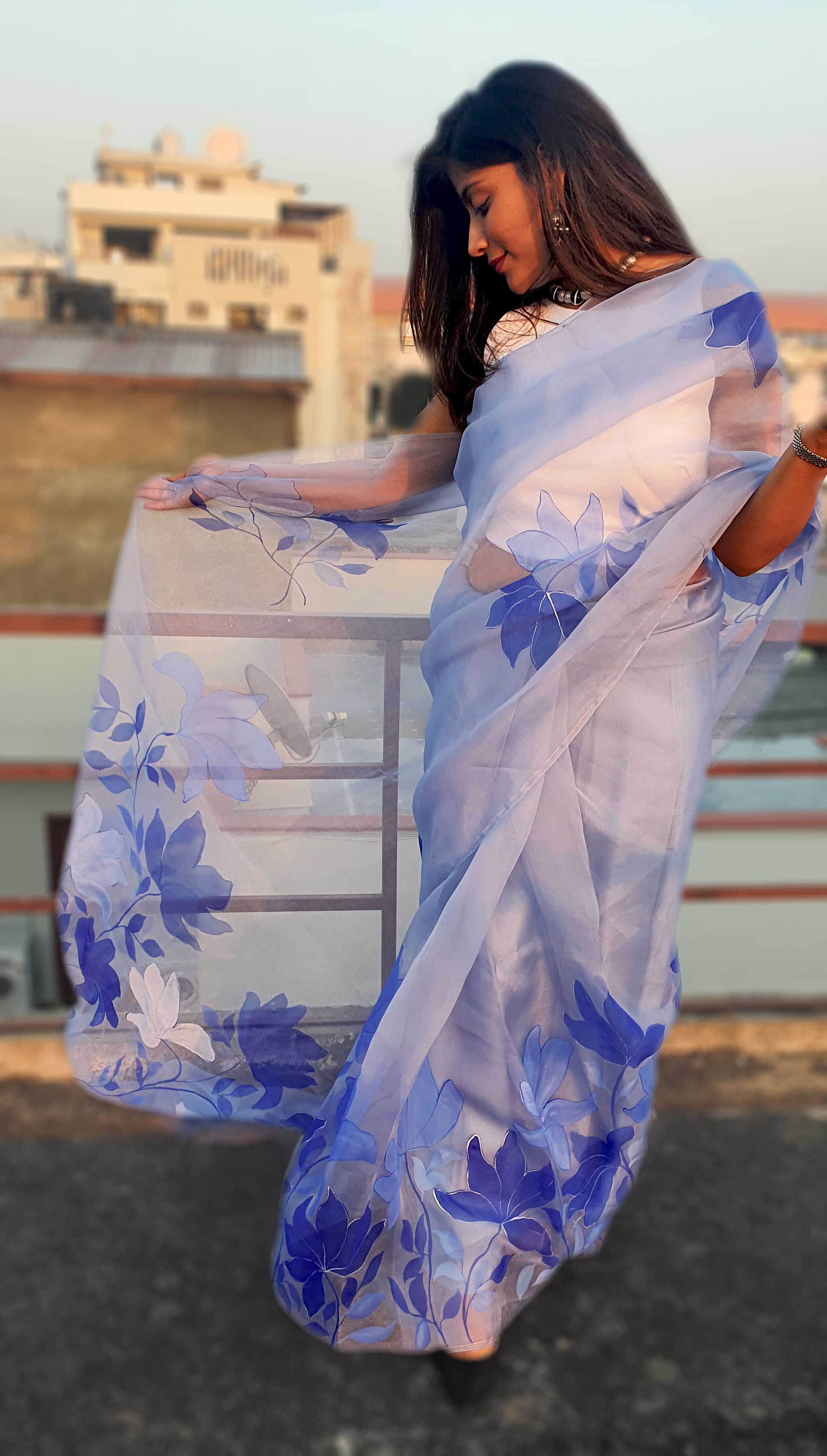 The Magnolia Organza Silk Saree