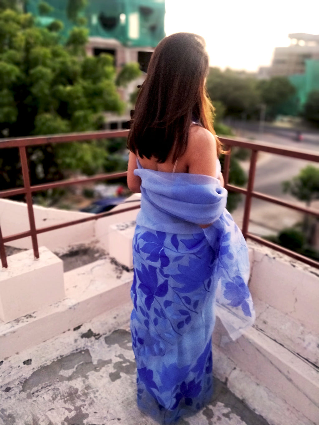 The Magnolia Organza Silk Saree