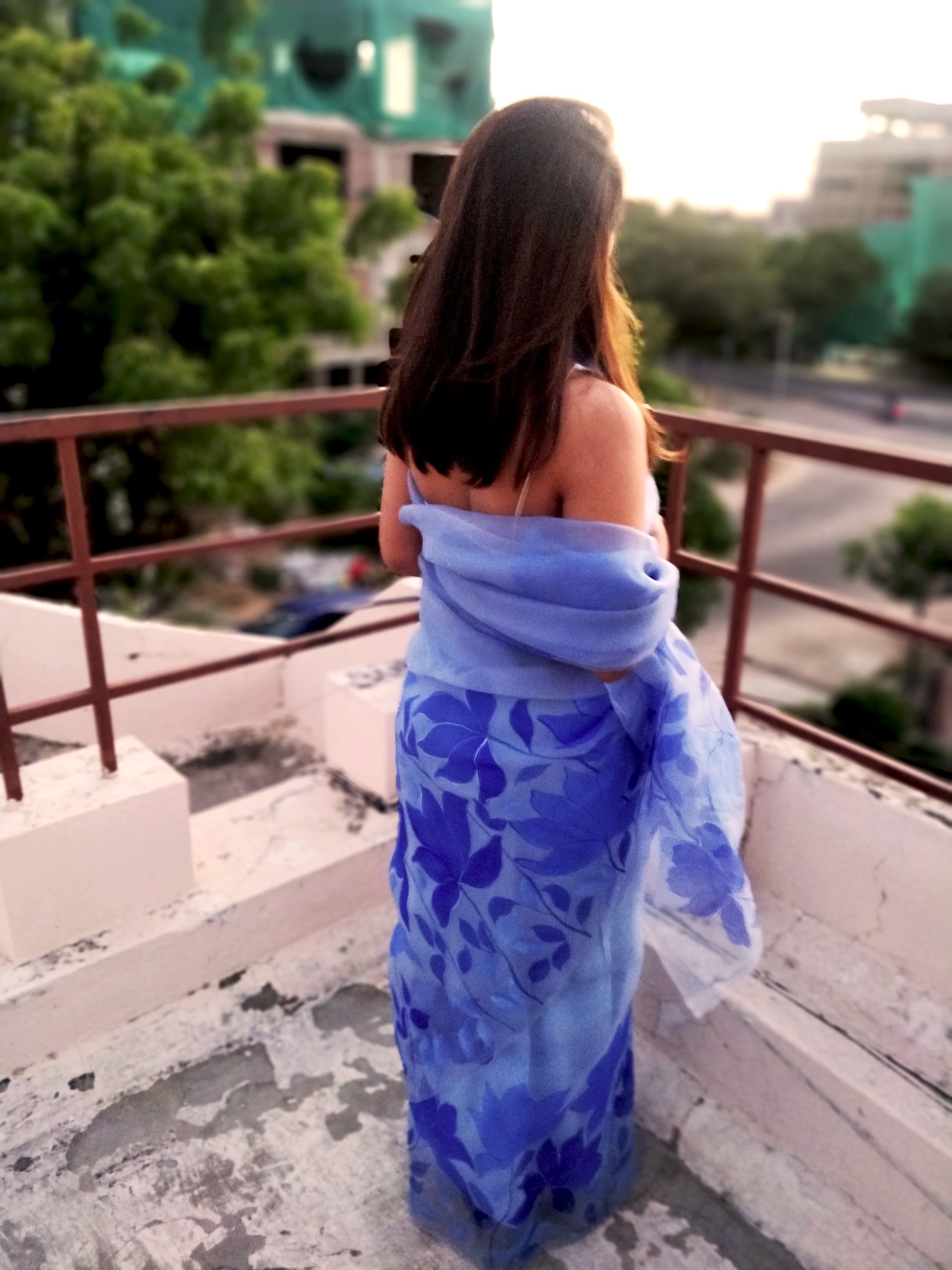 The Magnolia Organza Silk Saree