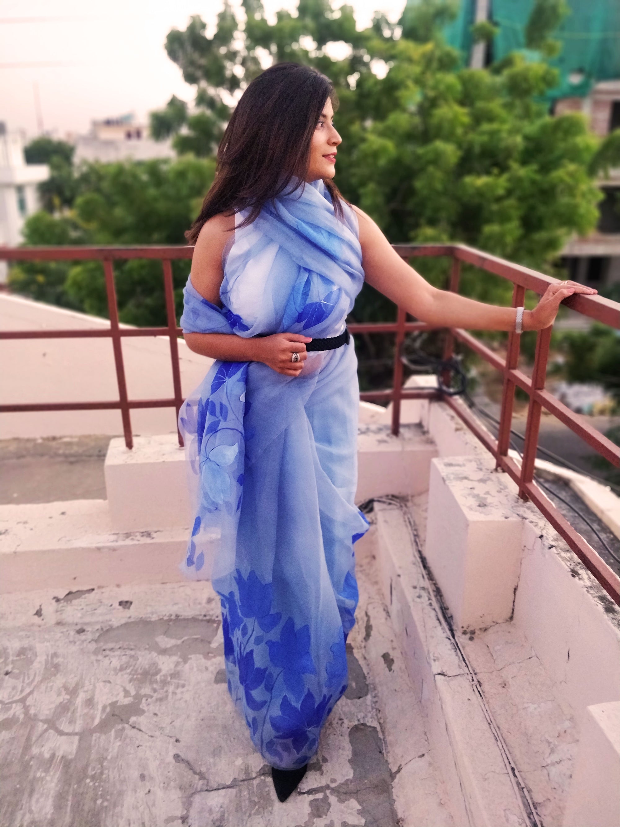 The Magnolia Organza Silk Saree