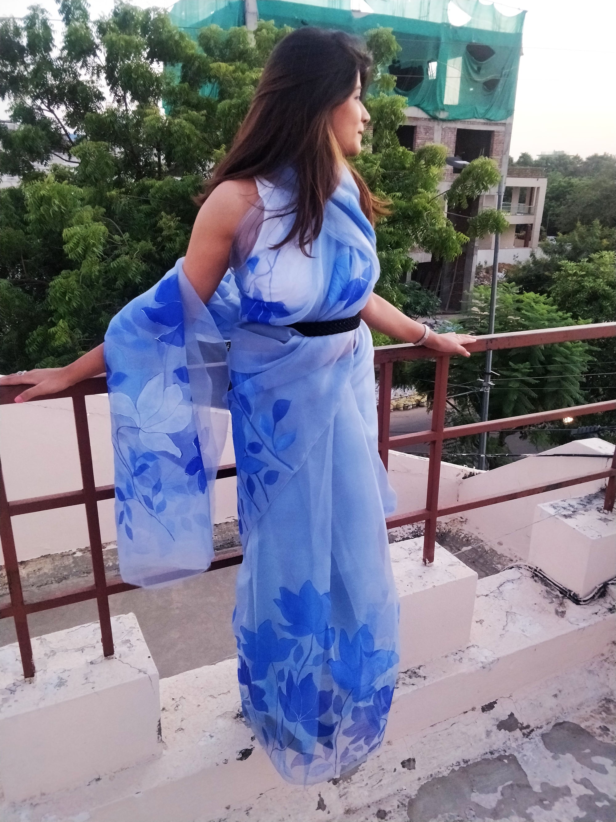 The Magnolia Organza Silk Saree