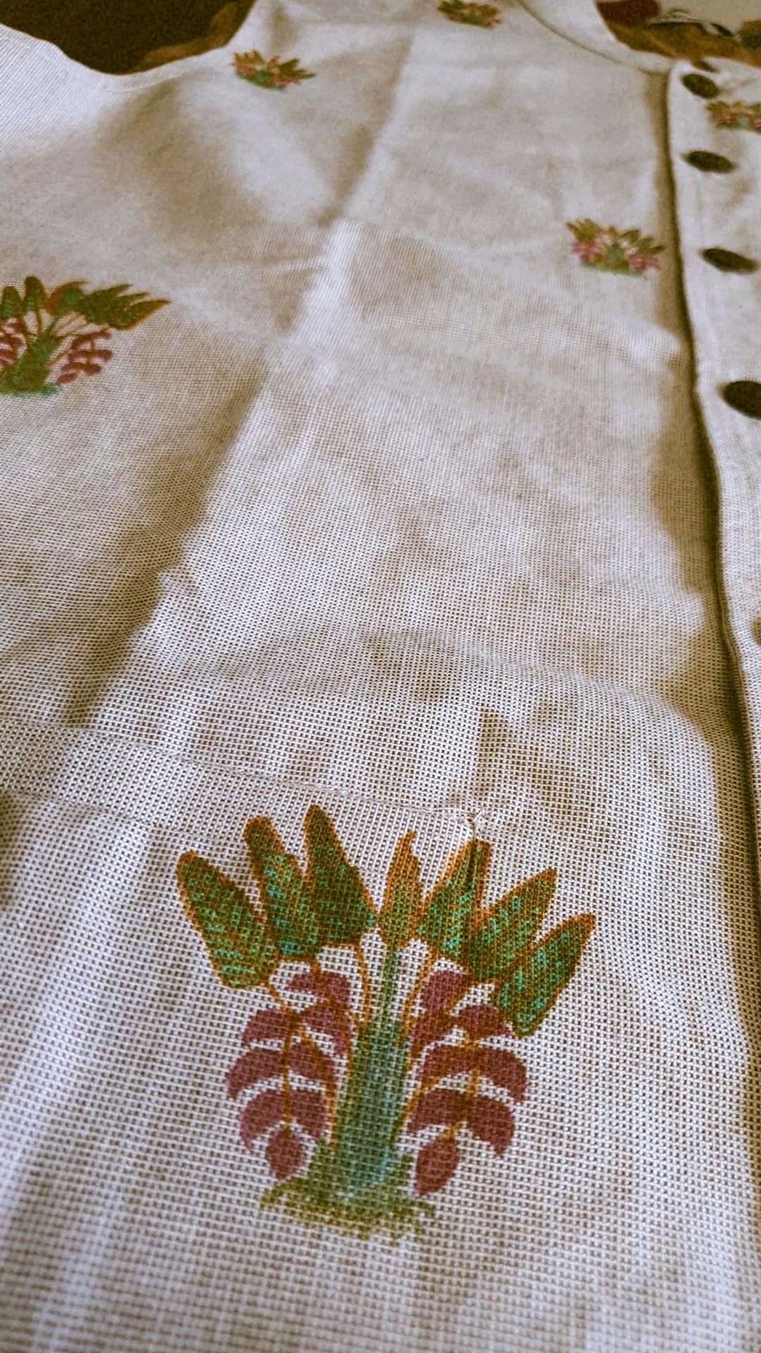 The Banana Motif Nehru Jacket